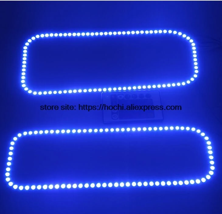 HochiTech RGB многоцветный светодиодный angel eyes Halo кольца супер яркий стиль автомобиля для 2005-2007 Ford F250 F-250 F350 F-350