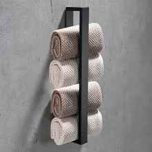 40 Cm Bathroom Stainless Steel Towel Rack Face Towel Rack Free Perforated Towel Rack Household Kitchen Supplies