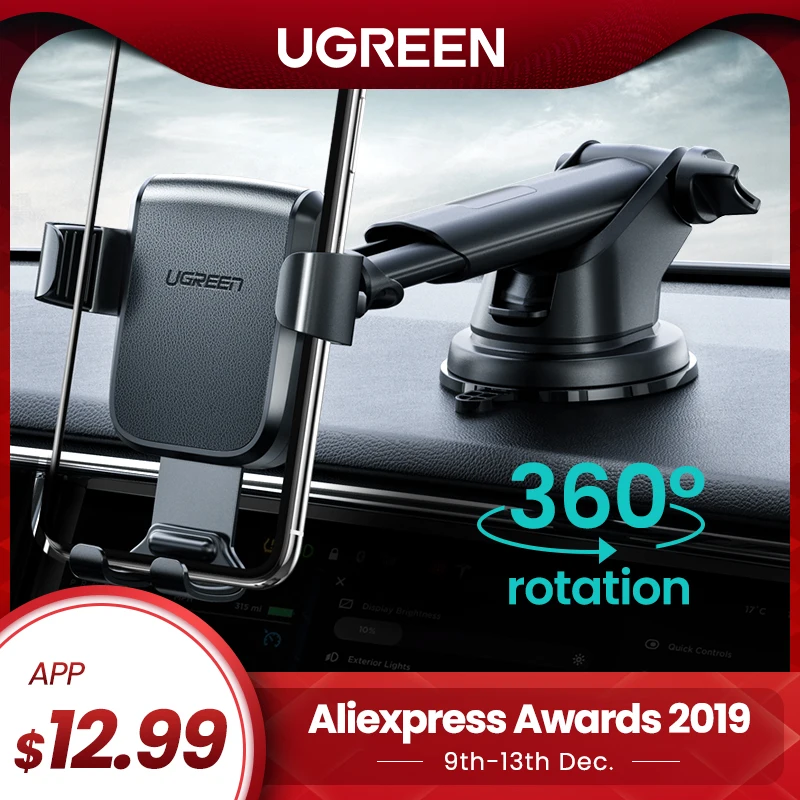Najtaniej Ugreen uchwyt samochodowy na telefon nie namagnesowany stojak grawitacyjny w samochodzie przyssawka uchwyt podporowy do telefonu komórkowego Xiaomi iPhone X 11