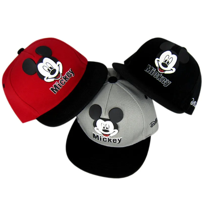 

Fashion Kids Cartoon Mickey Baseball Cap Minnie Children Hip Hop Caps Cute Anime Hats Summer Snapback Hat gorra Boys Girls Gift