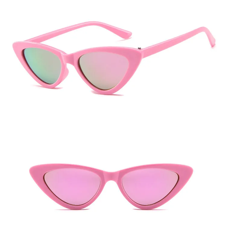 LeonLion солнцезащитные очки кошачий глаз, Детские Роскошные брендовые ретро очки, Детские Винтажные Солнцезащитные очки, Oculos De Sol Feminino - Цвет линз: PinkPink