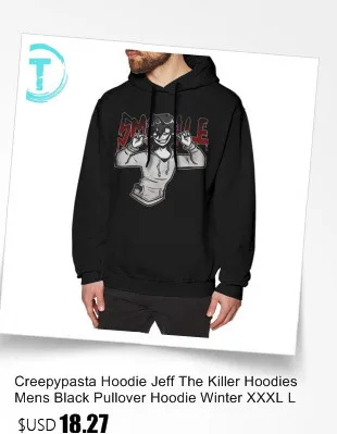 Jeff The Killer худи Jeff The худи с Killer XXL синий пуловер худи свободные длинные зимние хлопковые красивые мужские толстовки