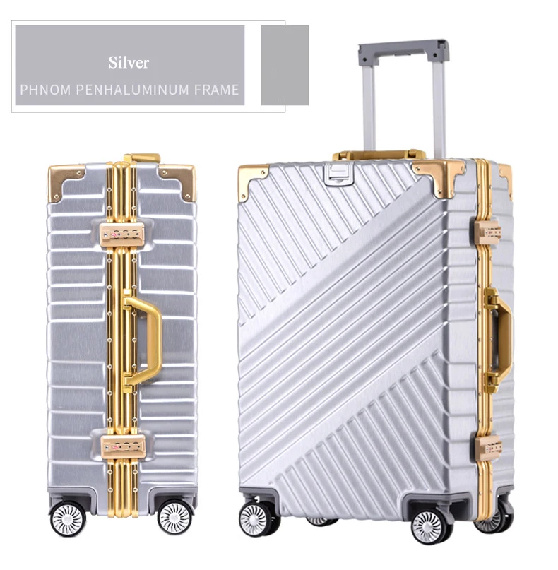 20"24"26"29'' Aluminum Frame Luggage Trolley Suitcase Hardside Rolling Luggage Suitcase Carry on Luggage Boarding Case