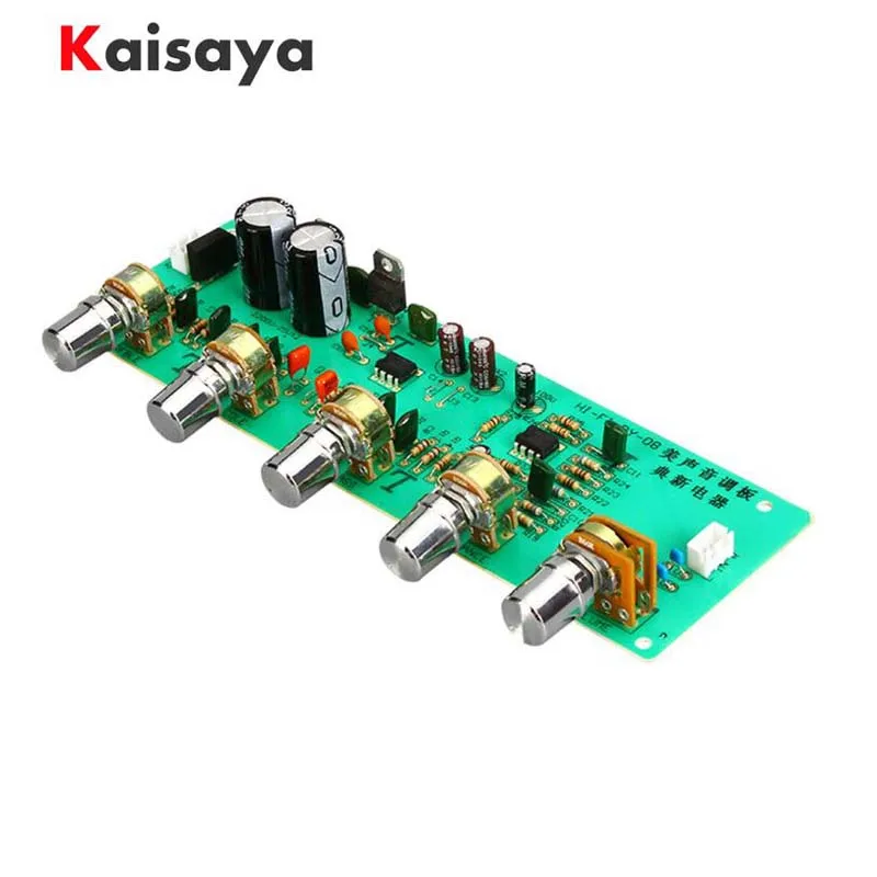 2.0 HIFI AN4558 Audio Preamplifier Bass Midrange Treble Balance adjustable Preamp Finished Board With Tone Control C2-004 | Электроника