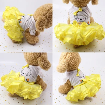 

Print Fruit Small Dog Dress Cute Cotton Dress For Dogs Summer Soft Wedding Skirt Trendy Puppy Dress Pet Clothing High Quality