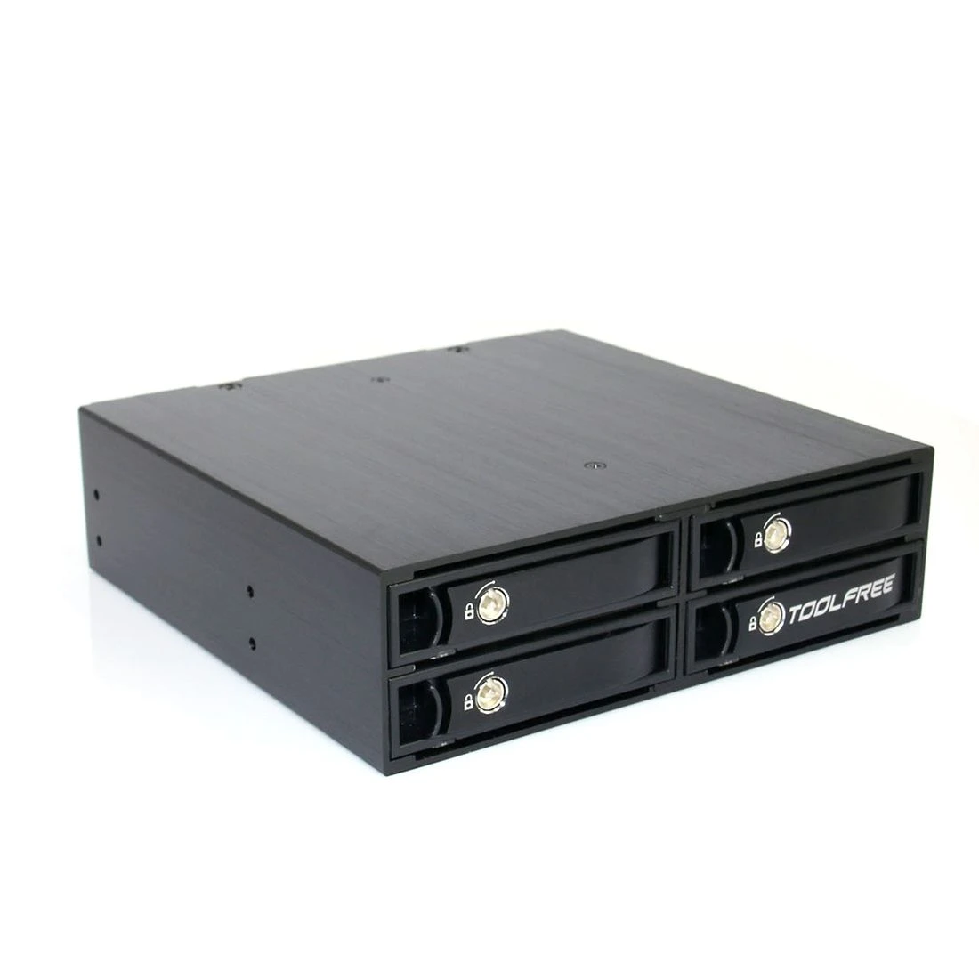 TOOLFREE 4 x 2.5 inch Optical Drive Bay 6G 12G SATA Ⅲ 6Gbps/MiniSAS HDD Frame Mobile Rack SATA Hard Drive Box Tray Station