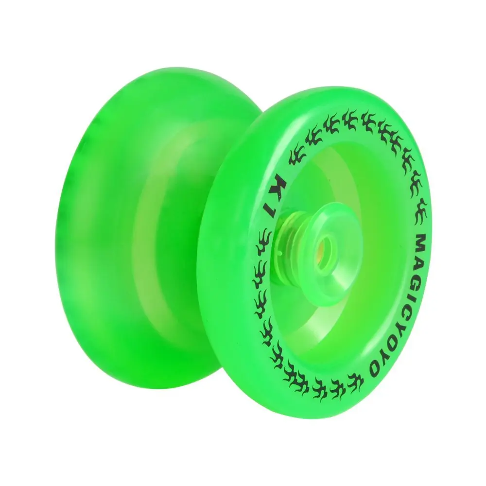fluorescent green Волшебные йо-йо k1-флуоресцентные зеленые отзывчивые йо-йо профессиональные игрушки из алюминиевого сплава, детские игрушки diabolo - Цвет: fluorescent green