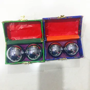 

2pcs 53mm Baoding Balls Fitness Handball Health Exercise Stress Relaxation Therapy Chrome Hand Massage Ball