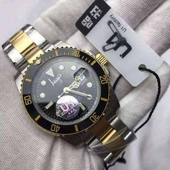 

Luxury Brand Watch men automatic U1 factory ceramic bezel sapphire glass Lumious needles sweep movement sub watches AAA+