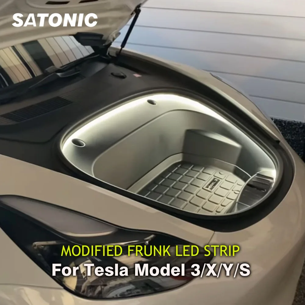Светодиодная лента SATONIC Frunk Brighten модифицированное освещение для Tesla Model 3 Y S X