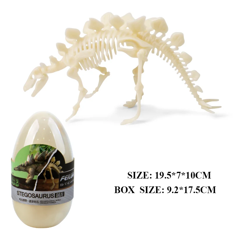 Oenux доистория Юрского периода Динозавр яйцо фигурка T-Rex птеродактил Скелет Dinossauro DIY сборка Коллекция Модель игрушки - Цвет: D