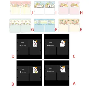 

Portable Foldable Face Masks Storage Box Clip Dustproof Masks Case Mini Disposable Storage Organizer