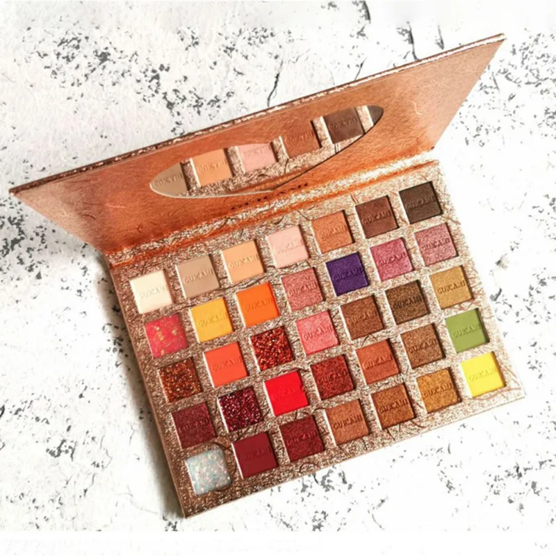 

35 Color Eyeshadow Palette Pearl Glitter Powder Waterproof Mashed Sequins Matte Earth Color Eye Shadow Powder Cosmetic