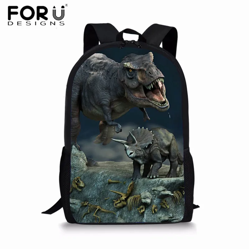 FORUDESIGNS Jurassic World детские школьные ранцы для мальчиков T-rex рюкзак в виде динозавра первичные Детские рюкзаки детская сумка на подарок Mochilas - Цвет: Z3039C