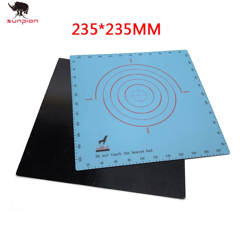 235x235mm Magnetic Print Bed Sticker Coordinate Printed sticker For Creality Eeder-3pro ender-3s Tarantula Pro printer 3d parts