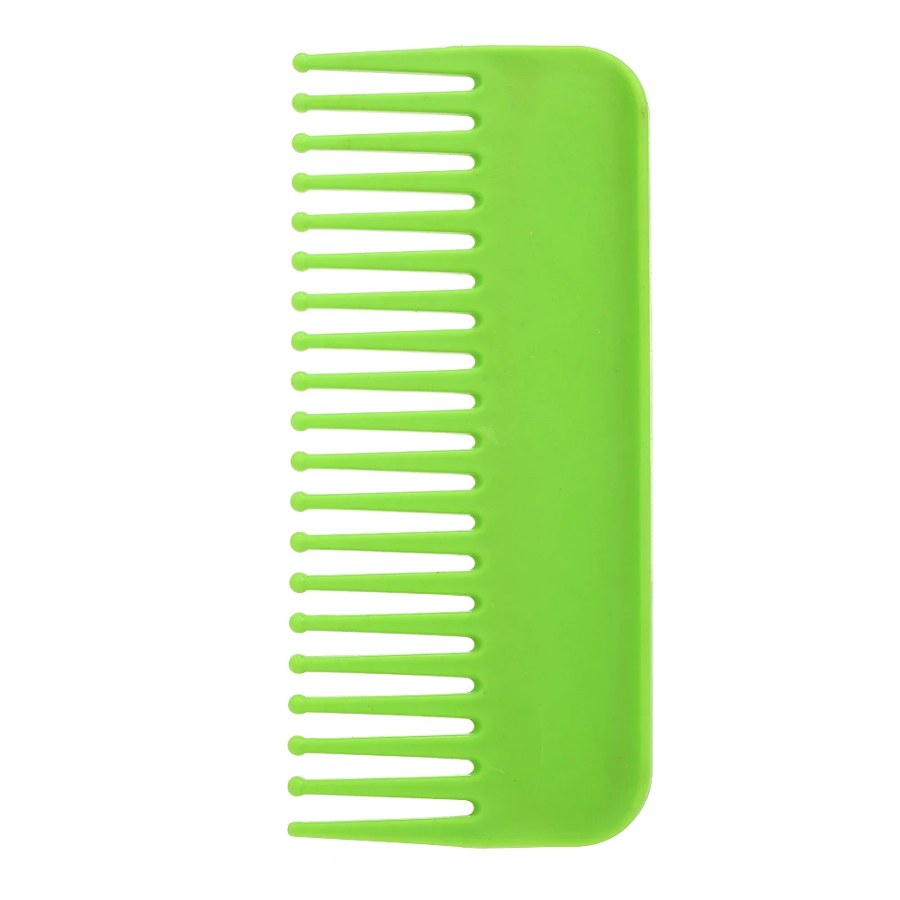Зеленый Wide Tooth hair brush Combs Detangling Hairbrush Anti-static Hair Comb Scalp Massage Classic Oil Slick Styling Hairdressing Comb - Цвет: Зеленый