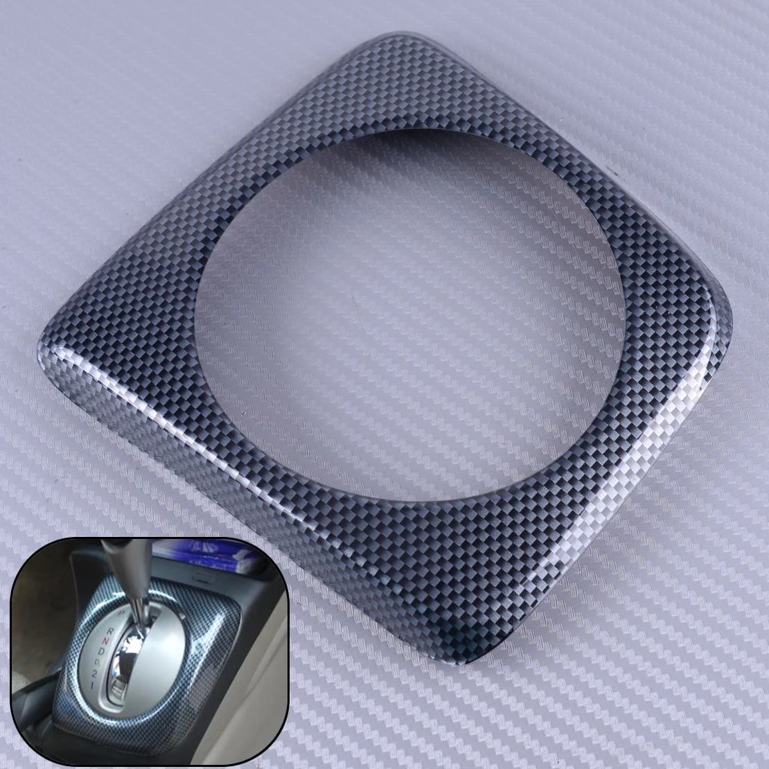 

DWCX Interior Console Gear Shift Panel Cover Frame Trim Carbon Fiber Style Fit For Honda Civic 2006 2007 2008 2009 2010 2011 AT