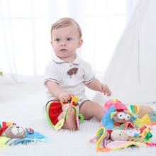 Милая плюшевая детская игрушка, Мультяшные животные, ручные колокольчики, детская погремушка, кольцо, колокольчик, игрушки для новорожденных, Ранние развивающие игрушки, подарки