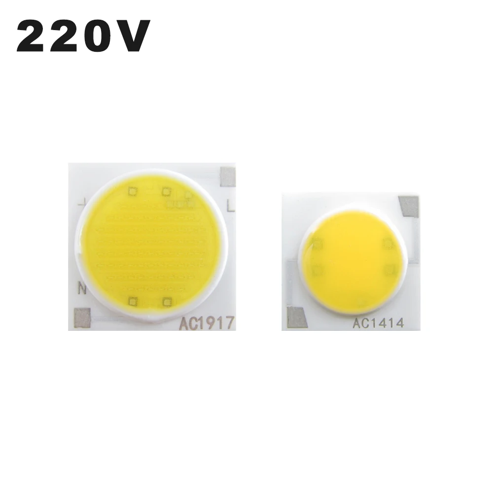 Светодиодные чипы для точечного светильника 2 шт./лот 3 Вт 5 7 9 12 15 USB-HID 220 В
