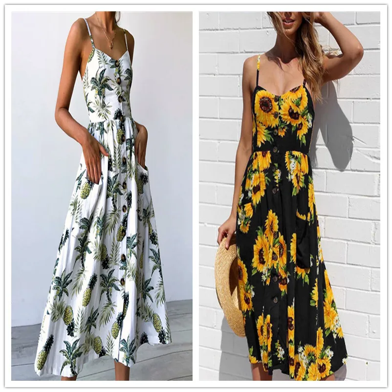 sunflower summer dress