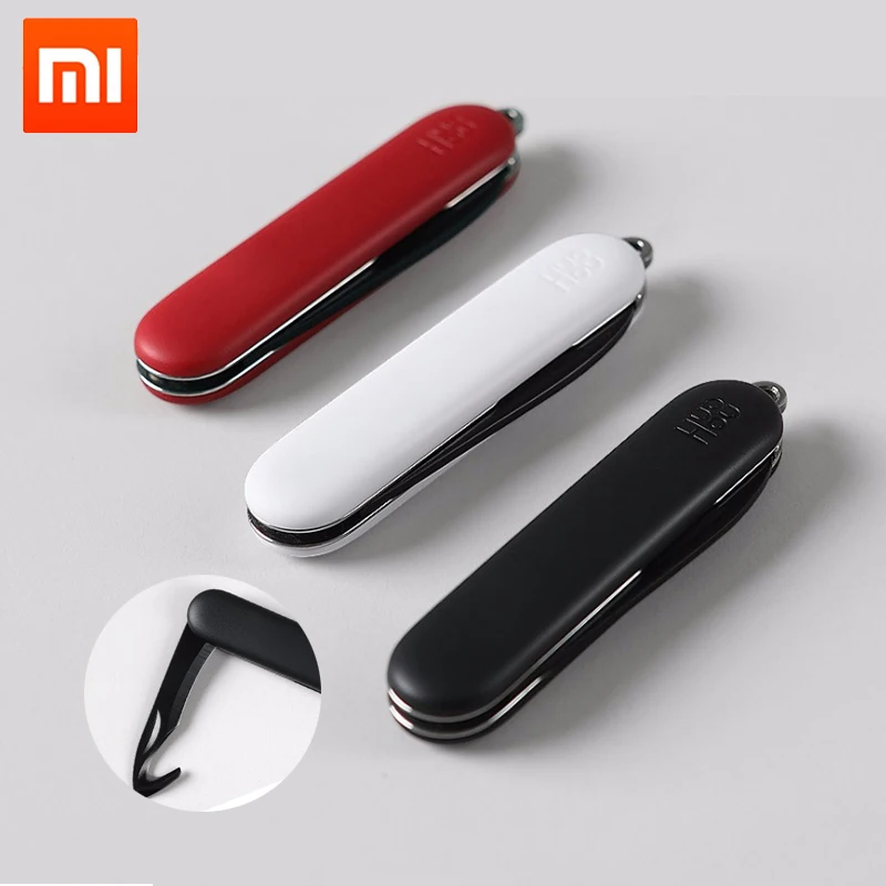 Xiaomi Mijia Huohou мини распаковочный нож складной нож для фруктов режущий инструмент Походный инструмент открытая упаковка уличный спасательный зажим для кемпинга острый резак