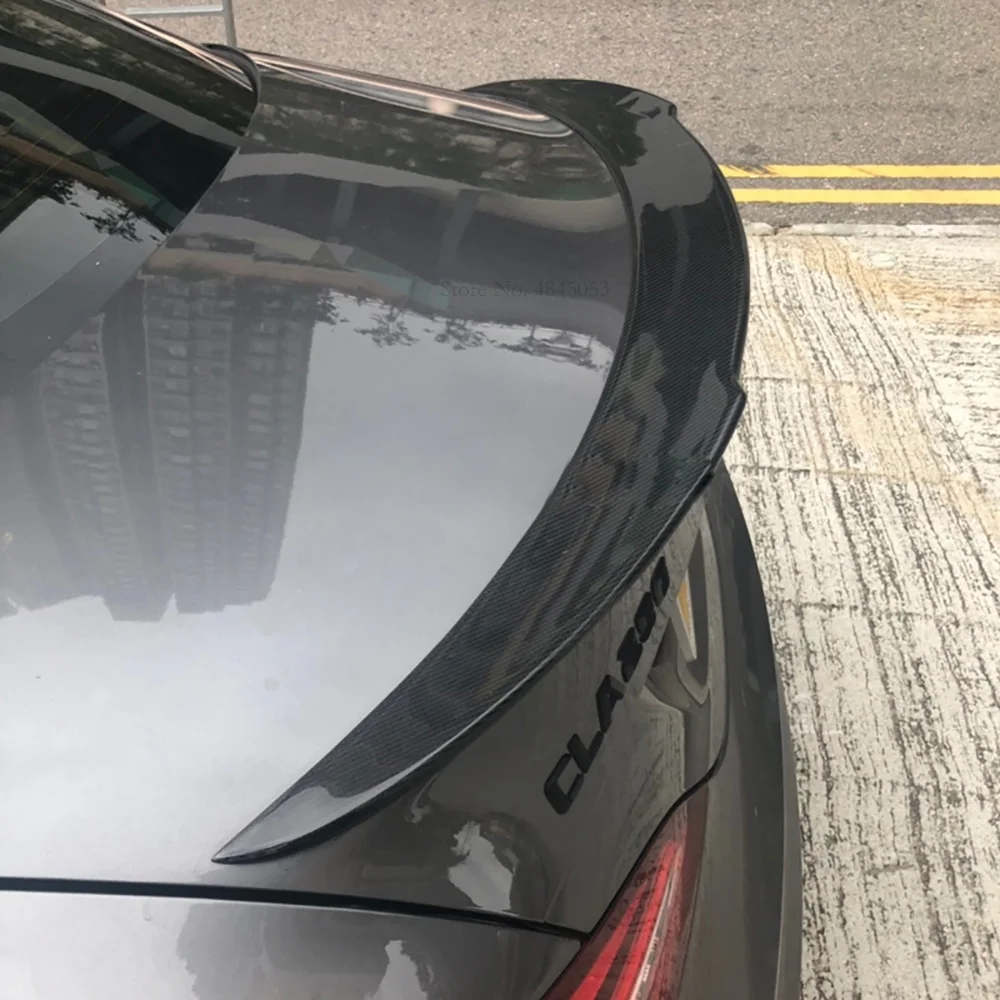Автомобильный Стайлинг, задний спойлер на крыше из углеродного волокна для Mercedes CLA Class CLA45 W117 C117 cla 200 250 260, крыло багажника для 2013