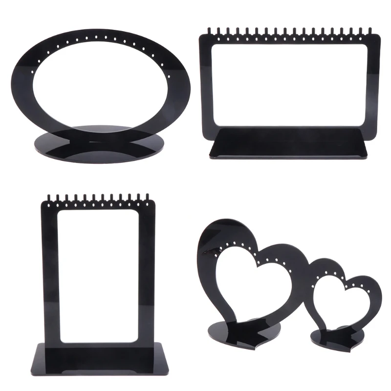 

Jewelry Display Rack Acrylic Heart Shape Earrings Organizer Holder Stand Storage