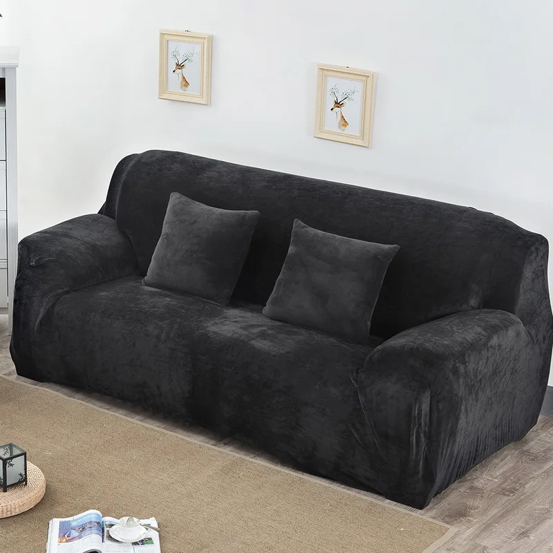 DIDIHOU плюшевый уплотненный универсальный чехол для дивана все включено эластичный чехол для секционного дивана для гостиной анти-грязные Чехлы для дивана