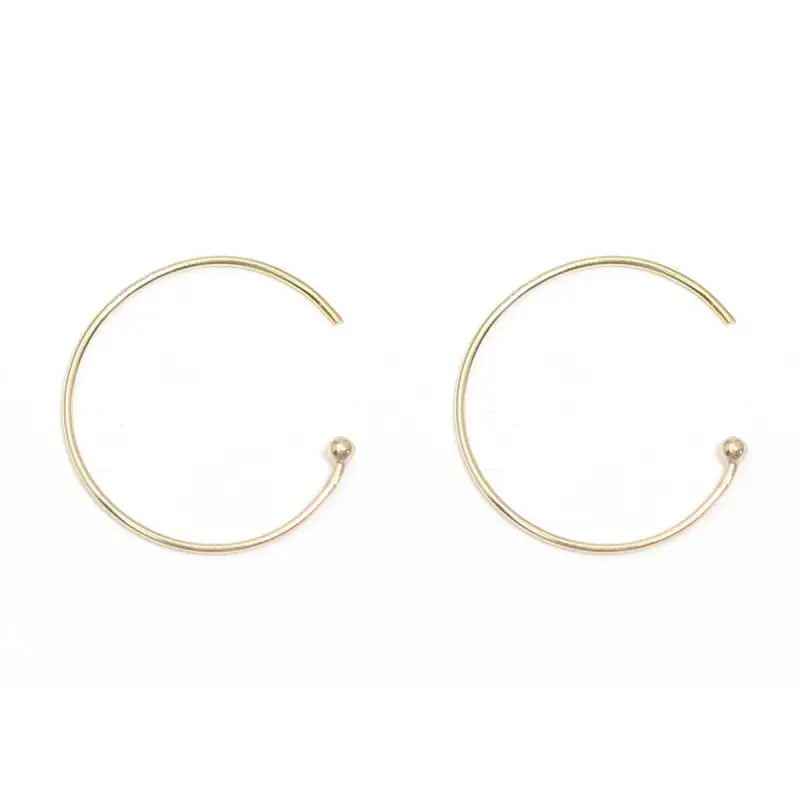 

Beadsnice Gold Filled Hoop Earring Post Fashion Women Jewelry Earring Components 39943