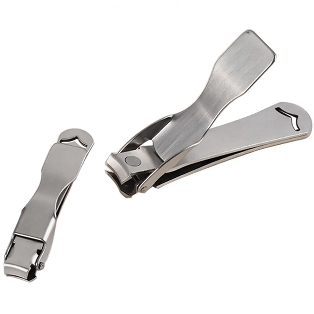Professional Nail Clippers Splash-Proof Stainless Steel Wide Jaw Opening Manicure Fingernail Cutter Ingrown Toenail Scissors