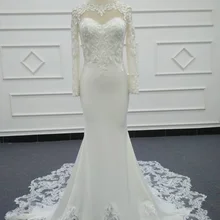 Eslieb сделанное на заказ свадебное платье русалки цвета слоновой кости