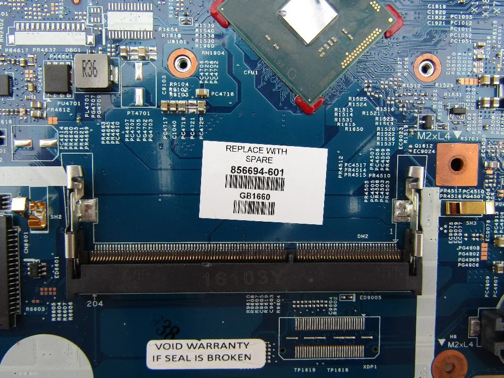 Оригинальный 856694-001 ноутбук материнская плата для hp 17-X n3710 материнская плата 448.08D01.0011 856694-601 856694-501