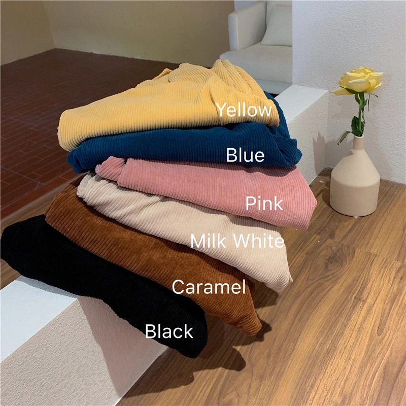 HOUZHOU Corduroy Pants Women 2020 Straight Wide Leg Pants High Waist Trousers Women Office Lady Casual Vintage Trousers Women HOUZHOU Corduroy Pants Women 2020 Straight Wide Leg Pants High Waist Trousers Women Office Lady Casual Vintage Trousers Women