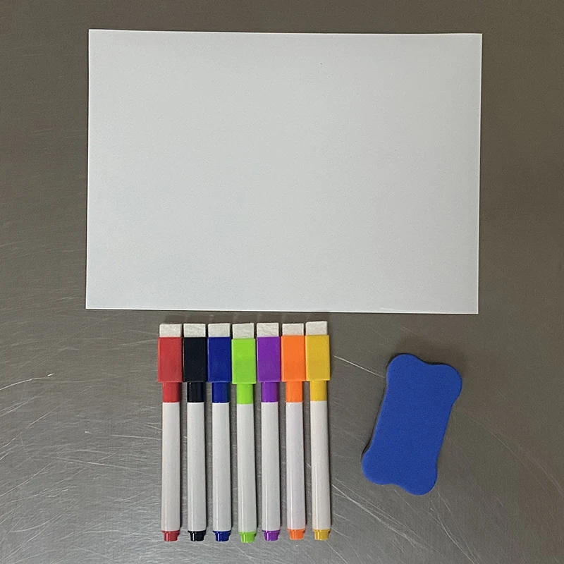 A5 Größe Mini Magnet Whiteboard Kleine White Board Kühlschrank Aufkleber  Menü Trockenen Löschen Kalender Memo Nachricht Bord - AliExpress