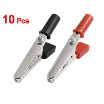 

Household Power Supply Terminal Clip Long And Short Handle Positive And Negative Clip Insulation Power Terminal Clip 10Pcs