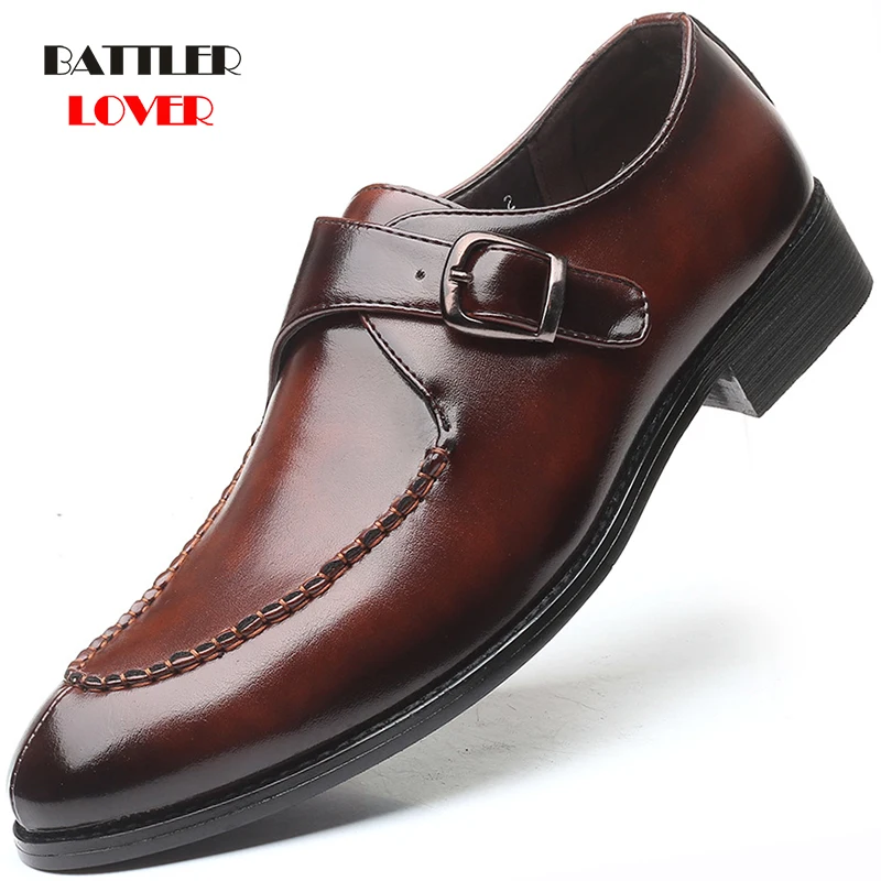 2020 Newest Men Formal Business Brogue Shoes Office Luxury Men