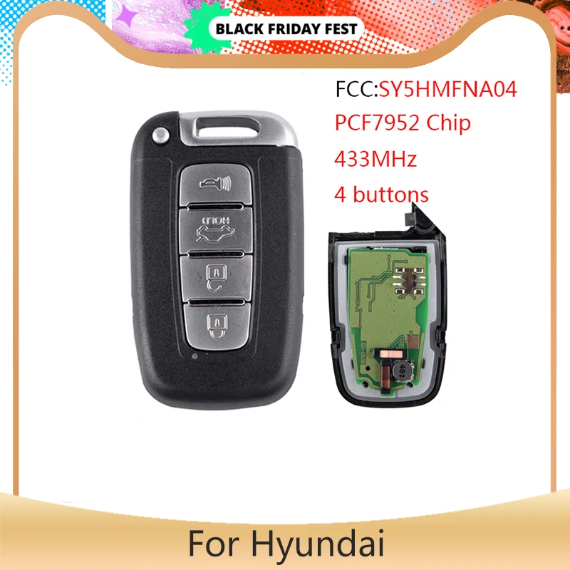YLKGTTER 4 кнопки Автомобильный Дистанционный смарт ключ для KIA K2 K5 Rio Optima Sorento mohas/HYUNDAI