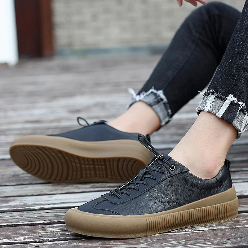 Casual Men Shoes Brand.Sneakers Men Shoes Genuine Leather Top Quality Original Brand Autumn ...