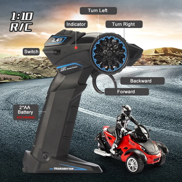2.4GHz  Remote Control stunt motorbike 25KM/H High Speed remote control Racing drift Car with flash light Motorcycle Kid Gifts 3