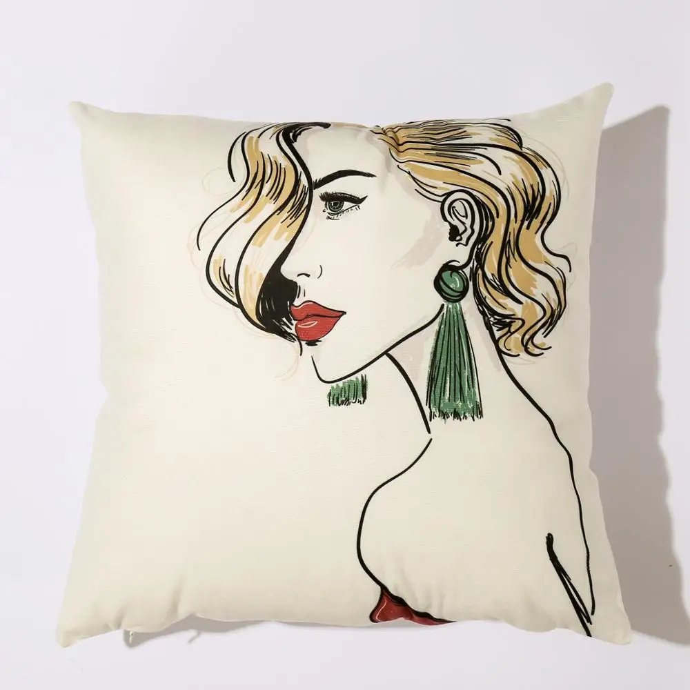 g MIHE 45x45 см хлопковый льняной Рождественский чехол для подушки, украшение для дома, наволочка для дивана, кровати, автомобиля, Наволочка на подушку для стула, Navidad, рождественский подарок - Цвет: g