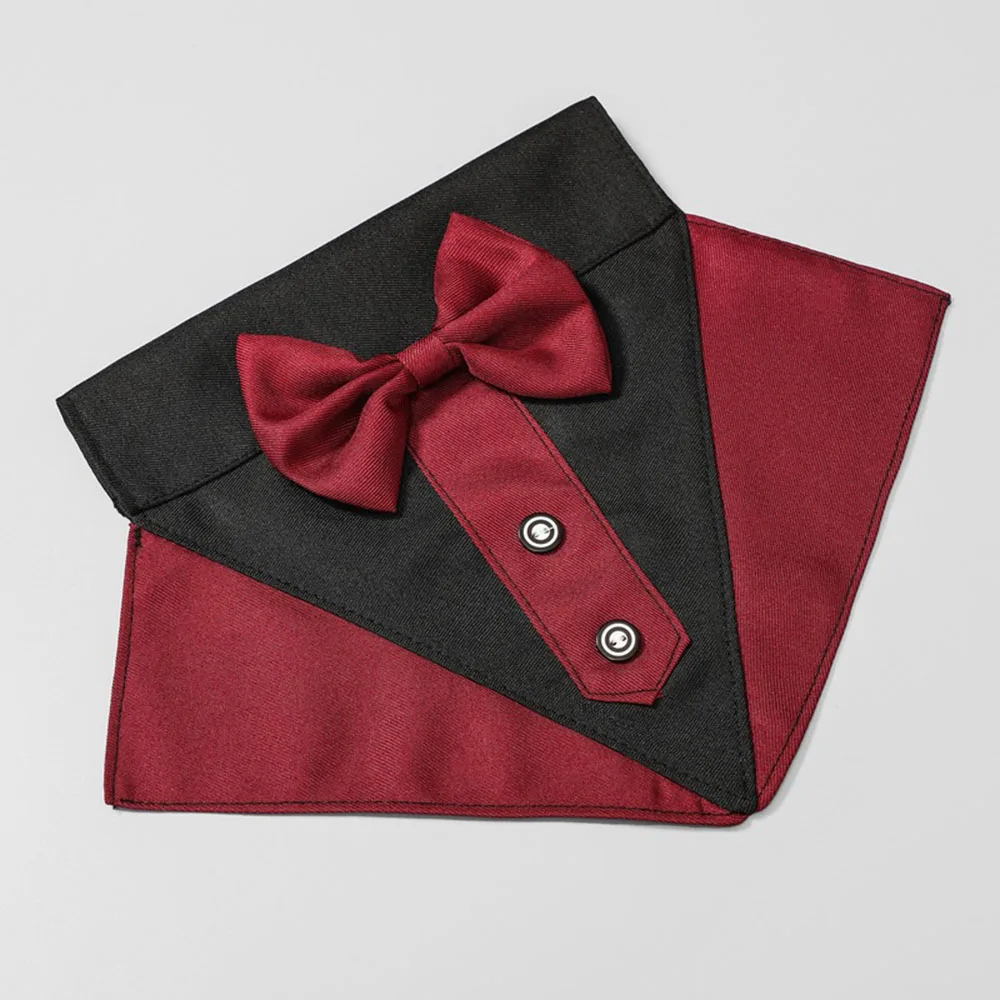 Title 39, Formal Dog Tuxedo Wedding Bandana Collar with B...