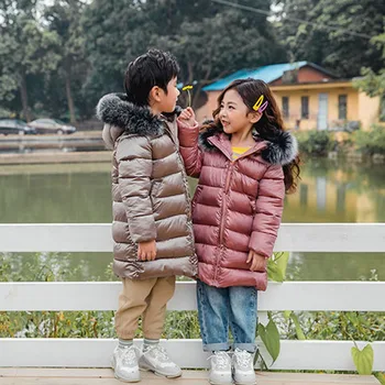 

Benemaker Baby Winter Coats Girl Fur Collar Jacket Children Warm Clothing Boy Thick Parkas Hooded Windbreaker Outerwears AP074