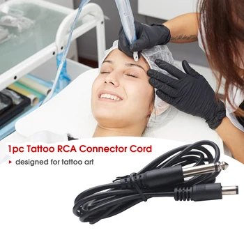 

1.8M Black Silicone Soft Tattoo RCA Connector Cords Cable for Rotary Tattoo Pen Tattoo Machines DC Power Cord Tattoo Tool