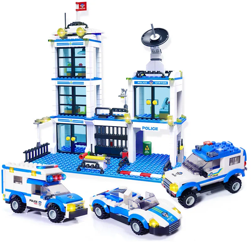 toy police station with jail