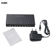 KuWFi 8 Cổng Mạng, Chui 10/100/1000 Gigabit Ethernet Mạng Lan Hub Ethernet Thông Minh Switcher
