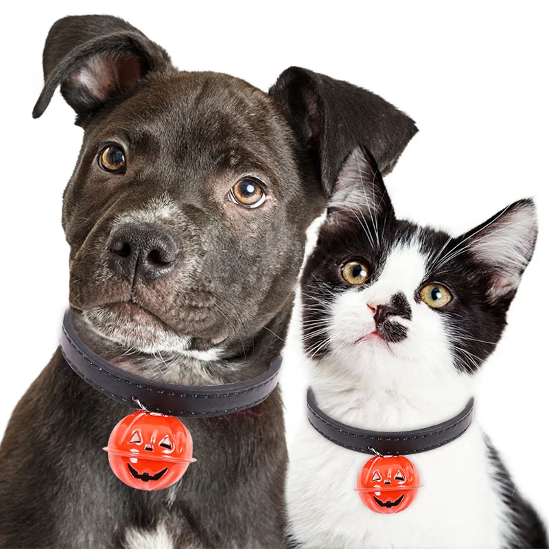 

Pumpkin Bell Pet Cat Collar For Dog Collars Cat Necklace Ghost Festival Polyester Nylon Dogs Leash Funny Puppy Kitten Product 30