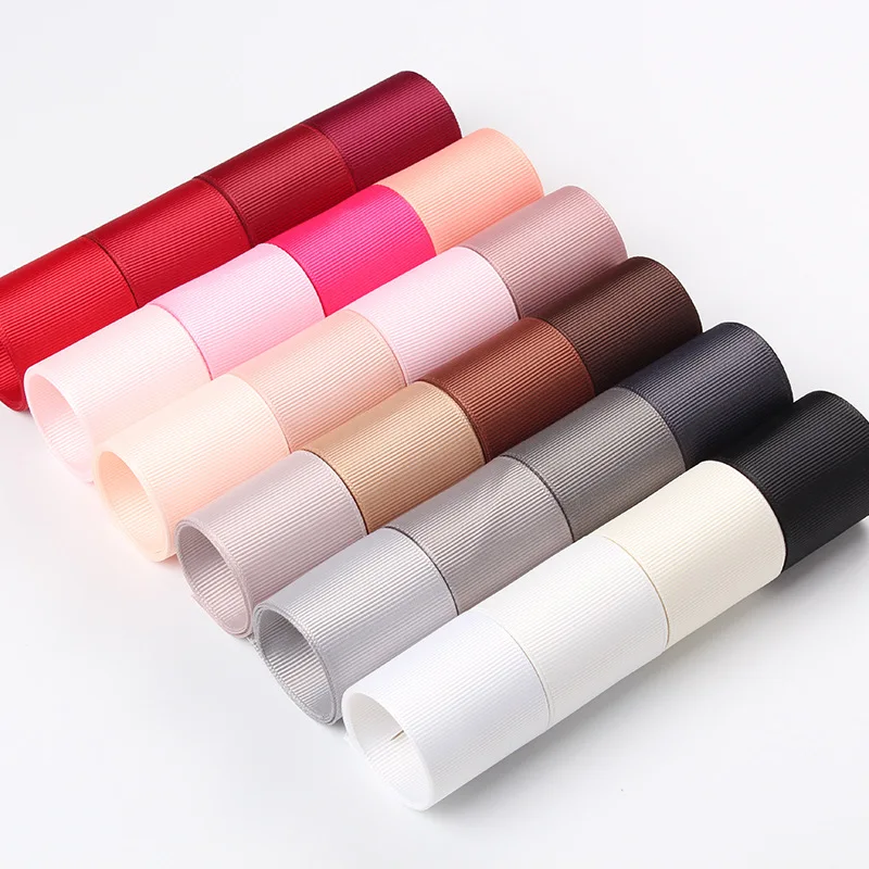 5 Yards Grosgrain Ribbons Wedding Christma Decoration DIY Headwear Bow Sewing Handmand Crafts Gift Wrap 6mm/9mm/25mm/38mm Ribbon decoration Grosgrain ribbon