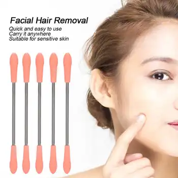

5pcs Household Facial Hair Remover Spring Original Facial Cheek Chin Hair Removal Removing Hair Tool Safe