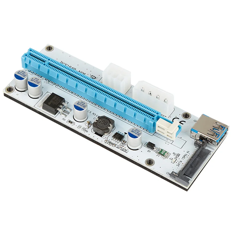 L& PC новейший PCI-E Express 1x to 16x удлинитель Riser Card USB3.0 кабель для шахтерской машины AR22