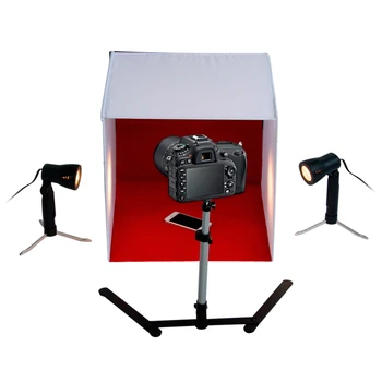 

60cm Shelves Mini Studio Set Table Top Photography Studio Light Tent Kit with 4 Backdrops